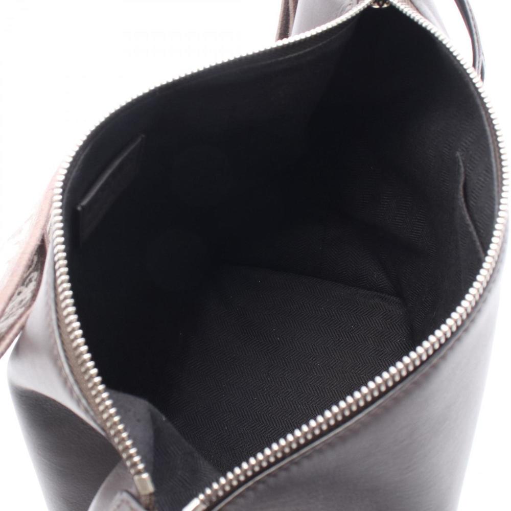 LOEWE CUBI Small Shoulder Bag, Leather, Men's, Gray - Picture 3 of 7